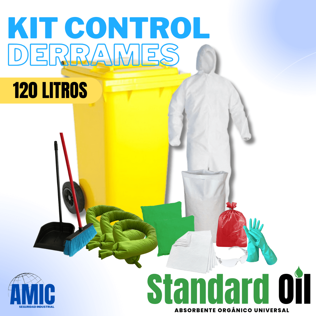 Kit Para Emergencias DS43 Standard Oil Contenedor 120 Litros – Amic