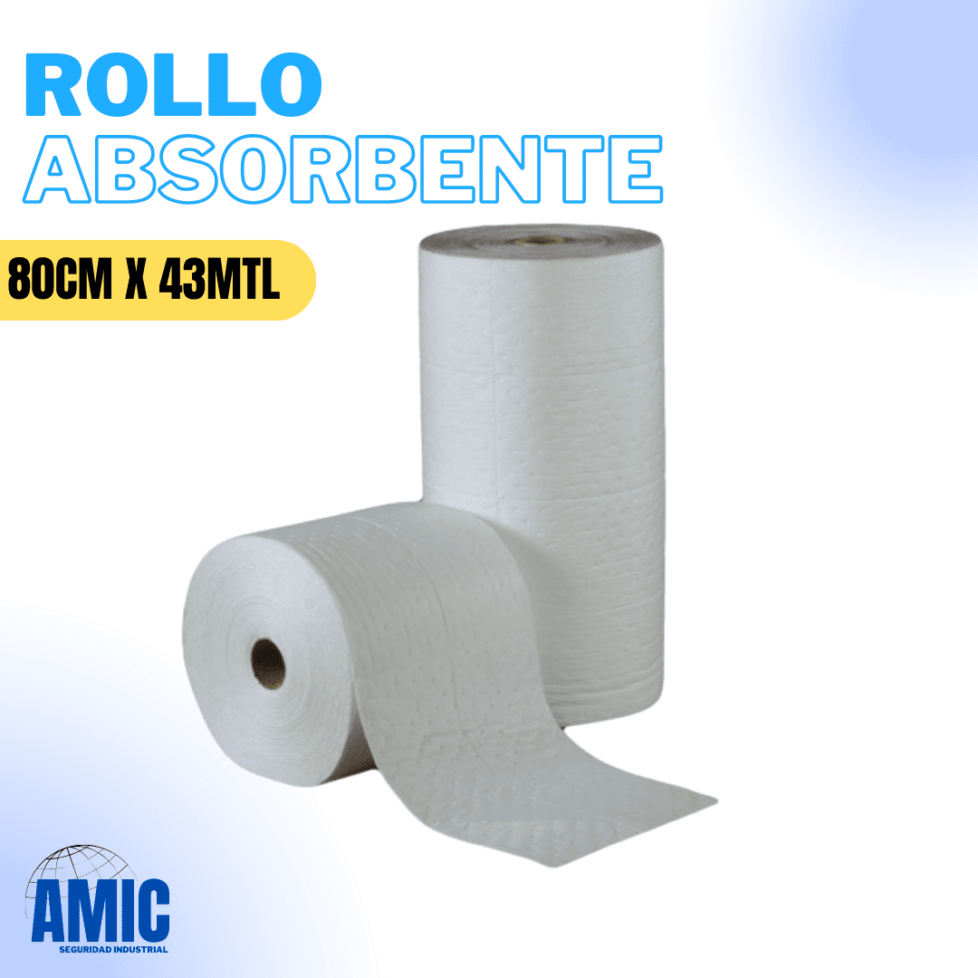 Rollo Absorbente Hidrocarburos 80cm x 43mt